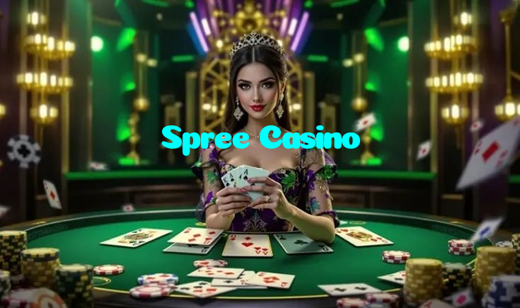 Spree Casino casino presented on mobile device in Pakistan with slots and live games